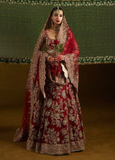 Imperial Crimson Bridal Lehenga